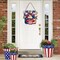 4th of July Door Sign Independence Day Wreath Patriotic Door Decoration Flower US Wooden Sign for Memorial Day Front for Door Decor 12 Inch Outdoor